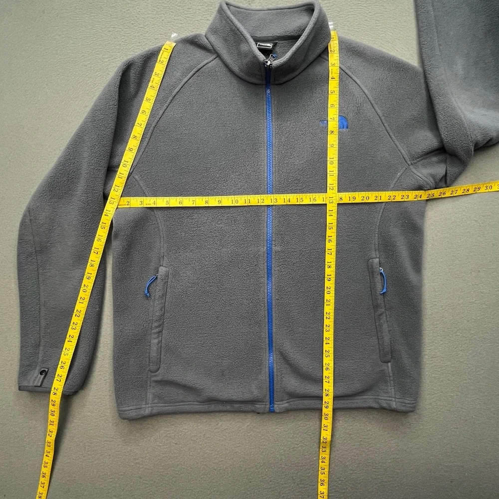 The North Face Men Jacket Gray Blue Polyester XL Full Zip T164 Gorpcore Outdoor